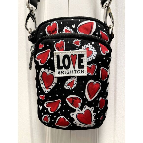 Brighton's "The Hearts A Flutter" Utility Bag Hearts Valentines Day NWOT - Picture 16 of 16